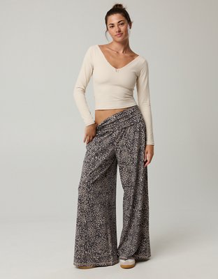 OFFLINE By Aerie Real Me Foldover Super Wide Leg Pant