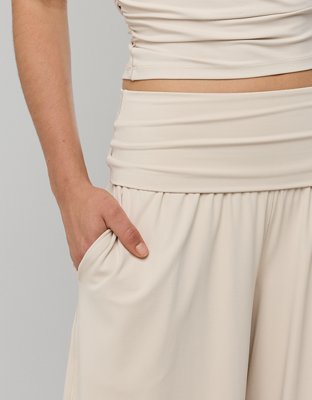 OFFLINE By Aerie Real Me Super Wide Leg Pants Plegables