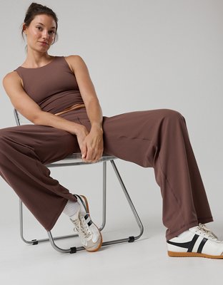 Женские брюки Offline By Aerie Real Me Xtra High Waisted Tie Back, цвет: Relic — фото 7
