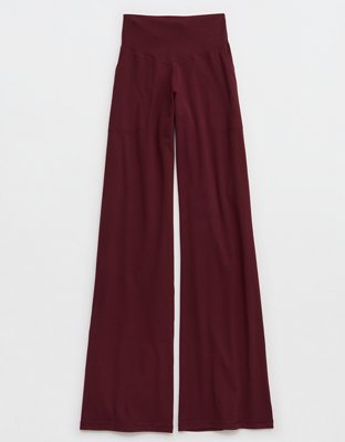 OFFLINE By Aerie Real Me XTRA High Waisted Tie Back Trouser Women's Royal Berry XS Long