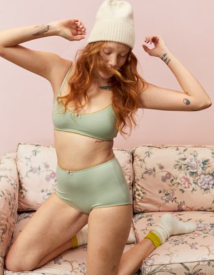 Aerie x Emily + Meritt Retro Cotton Bralette