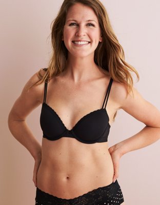 New AERIE American Eagle Real Happy Demi Push Up Bra Medium