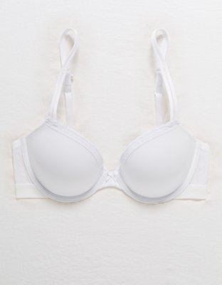 Aerie Real Happy Wireless Lightly Lined Candy Lace Bra Nude Size 38B Tan -  $14 - From Christine
