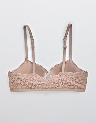 Aerie Real Happy Demi Lightly Lined Lace Bra