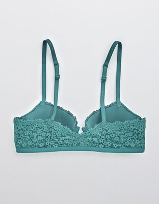 Aerie Real Happy Demi Lightly Lined Lace Bra