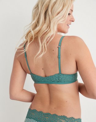 Aerie Real Happy Demi Lightly Lined Lace Bra