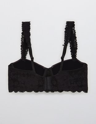 Aerie Real Happy Demi Lightly Lined Retro Lace Bra