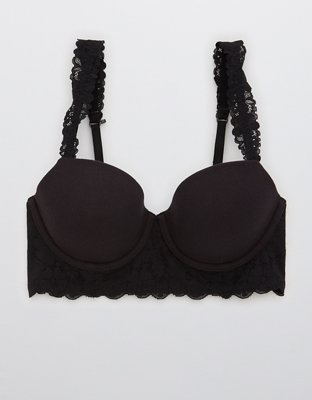 Aerie Real Happy Demi Lightly Lined Retro Lace Bra
