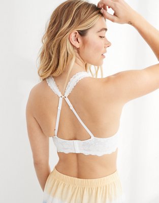 Aerie Real Happy Demi Lightly Lined Retro Lace Bra