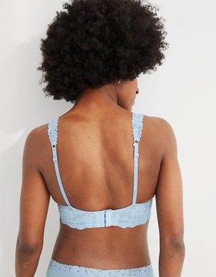 Aerie Real Happy Demi Lightly Lined Retro Lace Bra