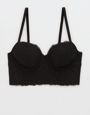 Aerie Real Happy Demi Lightly Lined Candy Lace Bra