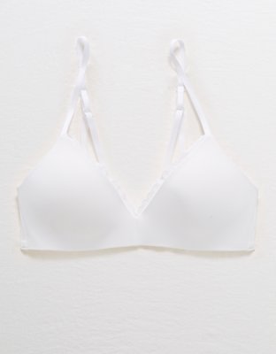 Aerie Real Power Wireless Push Up Be Free Lace Bra