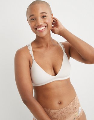 Aerie Real Happy Wireless Lightly Lined Bra in White 12 D, Price History &  Comparison