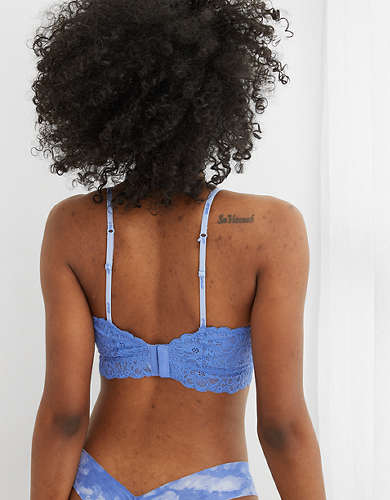 Aerie Real Happy Wireless Lightly Lined Lace Bra
