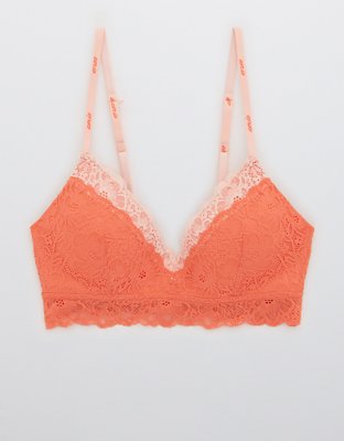 Aerie Real Happy Wireless Lightly Lined Lace Bra