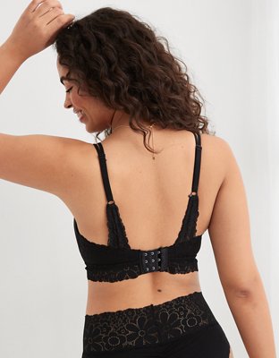 Aerie Real Happy Wireless Lightly Lined Candy Lace Bra