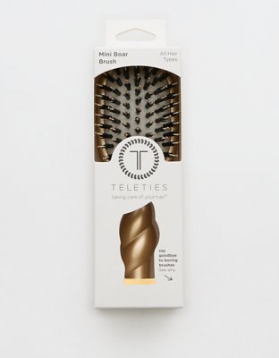 Аксессуары Teleties Mini Chrome Hairbrush, цвет: Золотой — фото 1