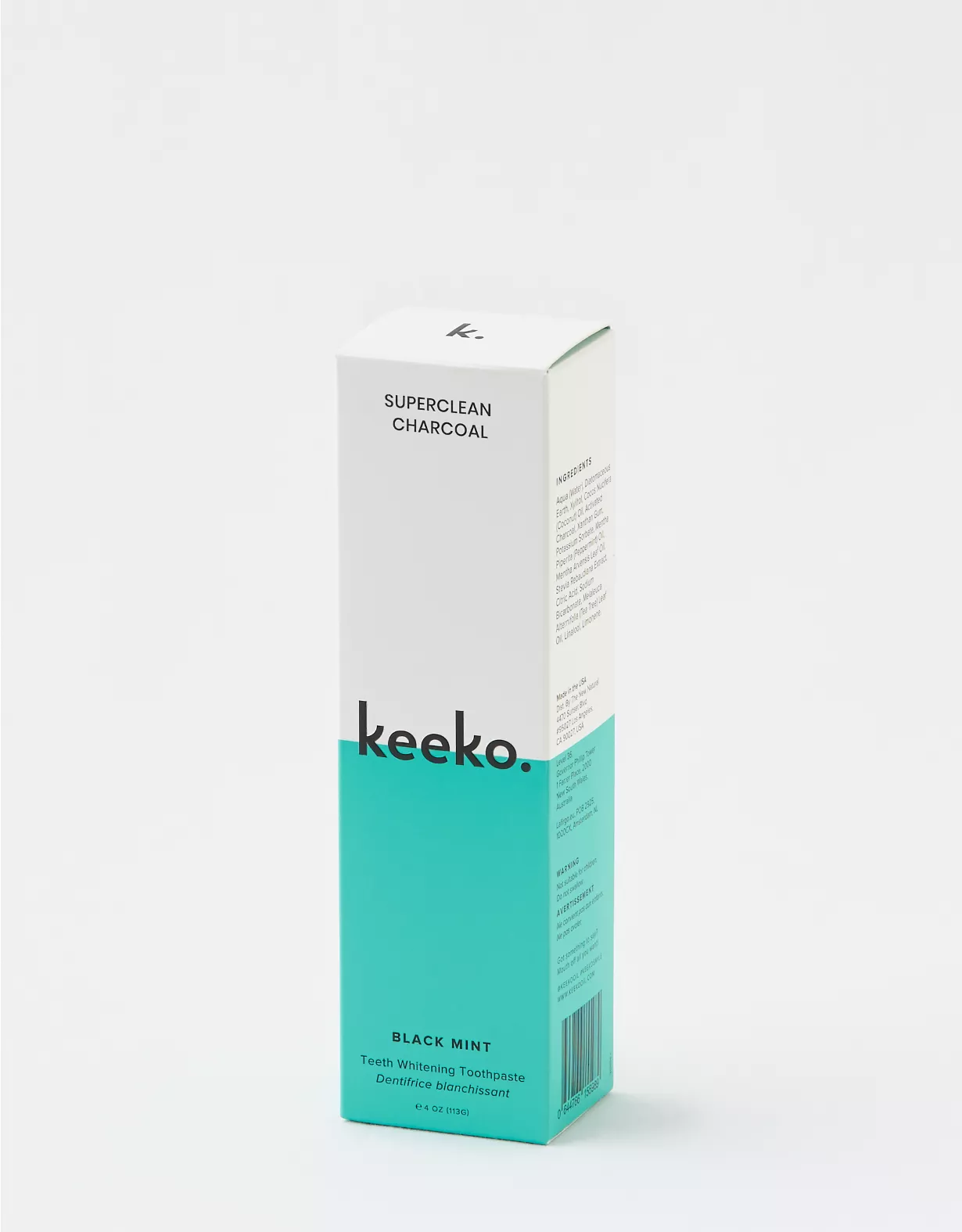 Keeko Superclean Charcoal Toothpaste