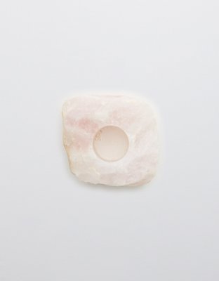 Aerie Geocentral Rose Quartz Crystal Candle Holder — фото 2