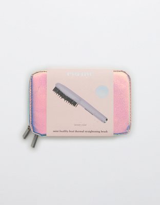 Eva Nyc Lavender Crystal Mini Thermal Straightening Brush