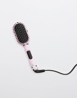 Eva Nyc Lavender Crystal Mini Thermal Straightening Brush