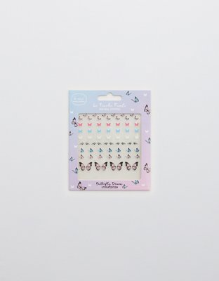 Le Mini Macaron Butterfly Nail Stickers