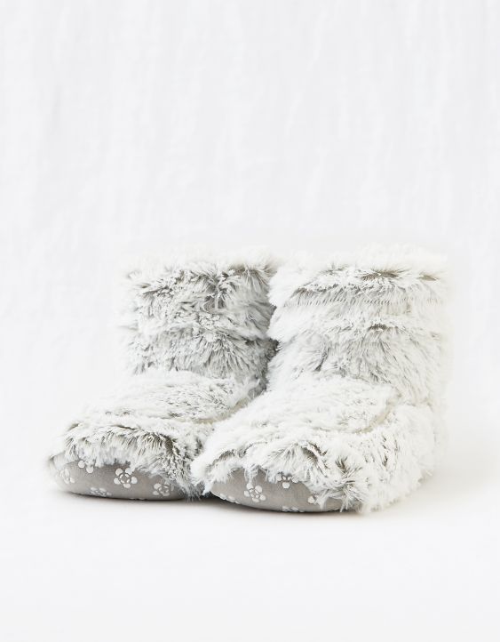 Warmies Marshmallow Boots - Grey