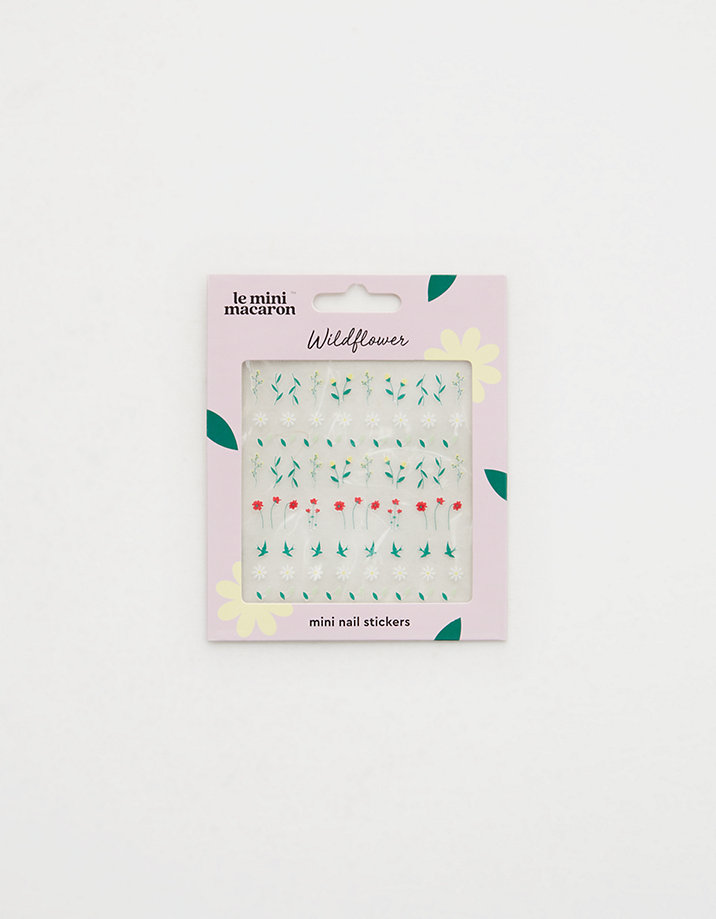 Le Mini Macaron Wildflowers Mini Nail Stickers