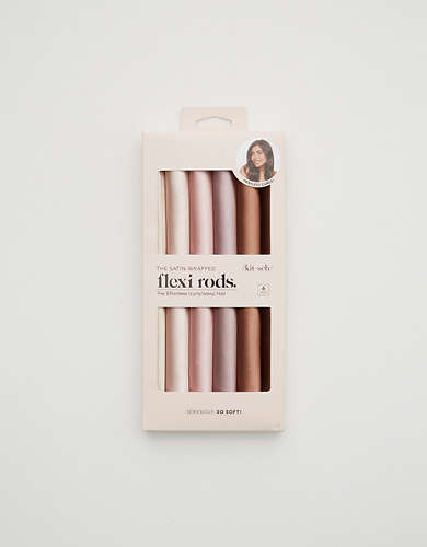 KITSCH Satin Wrapped Flexi Rods 6-Pack