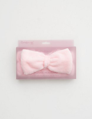 The Crème Shop Pink Fuzzy Spa Headband