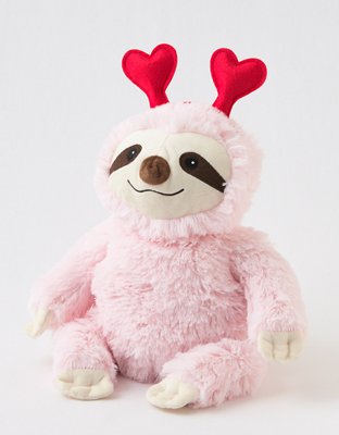 Valentine sloth shop plush