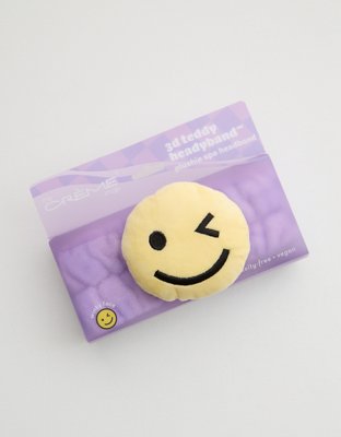 Crème Shop 3D Smiley Spa Headband