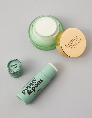 Poppy & Pout Lip Balm & Lip Scrub Gift Set