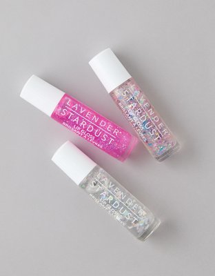 Lavender Stardust Roll-On Glitter Lip Gloss Trio Box Set