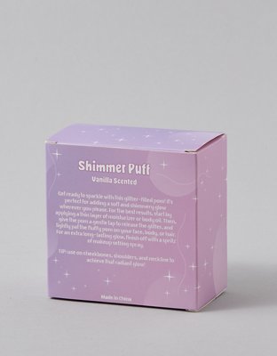 Shimmer Puff Vanilla Scented Highlighter Puff