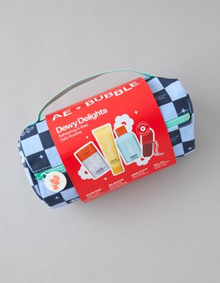 Женские комплекты American Eagle AE x Bubble Dewy Delights 4-Piece Skincare Kit, цвет: Разноцветный — фото 4