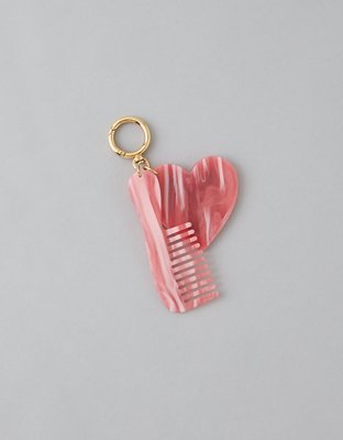 AE Heart Mirror + Comb Keychain | American Eagle