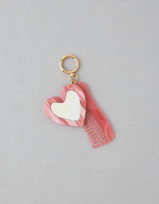 AE Heart Mirror + Comb Keychain from American Eagle - $17.95