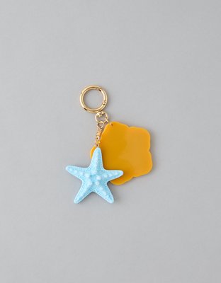 AE Hibiscus Flower Mirror Keychain