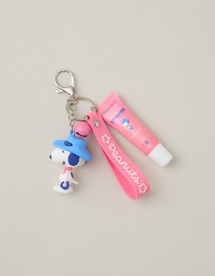 Женские брелоки American Eagle Celavi Peanuts Lip Gloss with Keychain, цвет: Красный — фото 1