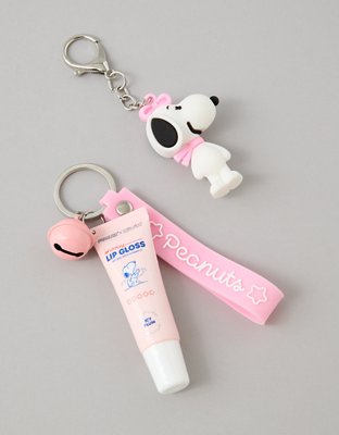 Celavi Peanuts Lip Gloss + Keychain