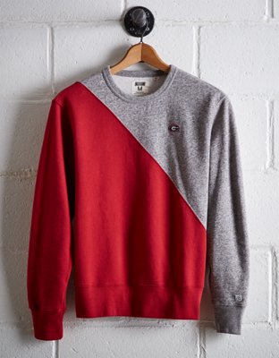 Tailgate Men's Georgia Diagonal Colorblock Sweatshirt - Buy One Get One 50% Off 