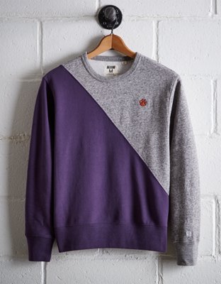 Tailgate Men's Clemson Diagonal Colorblock Sweatshirt - Buy One Get One 50% Off 