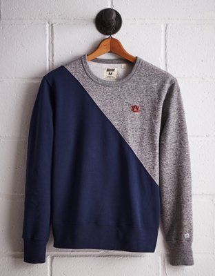 Tailgate Men's Auburn Diagonal Colorblock Sweatshirt - Buy One Get One 50% Off 