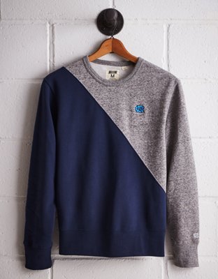 Tailgate Men's UNC Diagonal Colorblock Sweatshirt - Buy One Get One 50% Off 