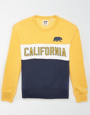 Tailgate Mens Cal Berkeley Colorblock Fleece Sweatshirt