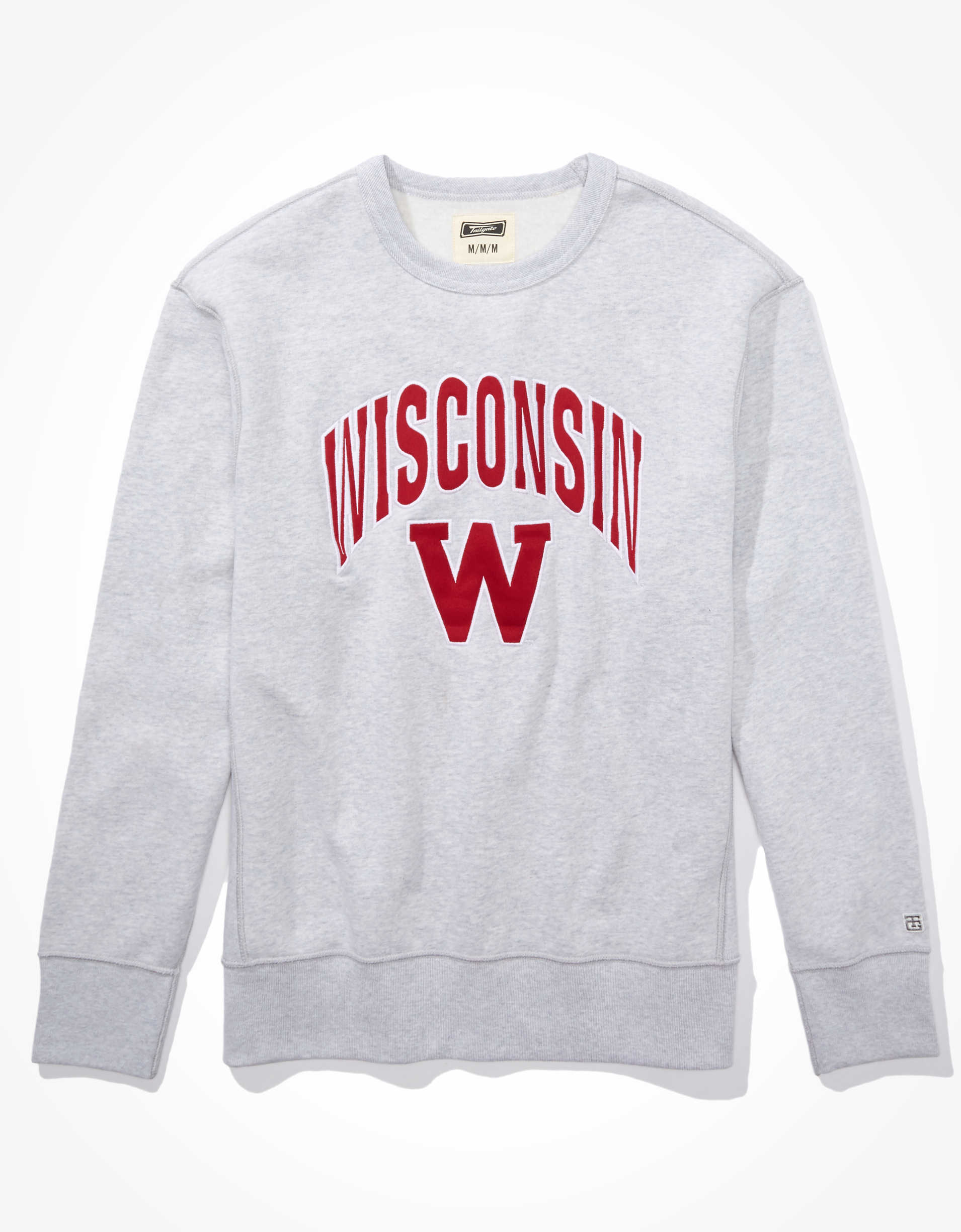 Tailgate Men's Wisconsin Badgers Crew Neck Sweatshirt