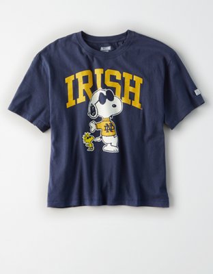 Tailgate x Peanuts Women's Notre Dame Cropped TShirt
