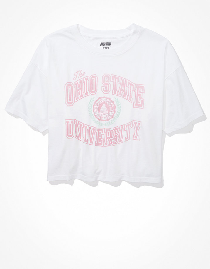 Tailgate Women's OSU Buckeyes Cropped Graphic T-Shirt