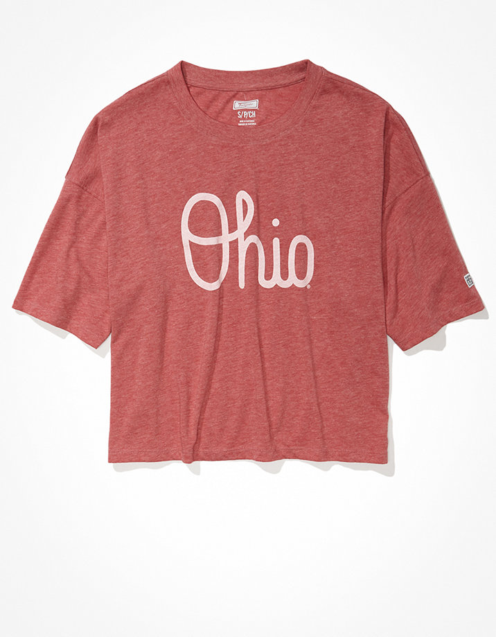 Tailgate Women's Ohio State Buckeyes Cropped Graphic T-Shirt